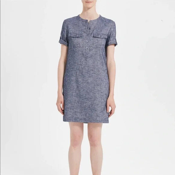 sheer a line dress GRADIENT BLUE STRETCH-MESH A-LINE DRESS | CULT MIA main image 1